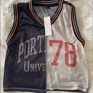Urban Outfitters Cropped Sports Jersey